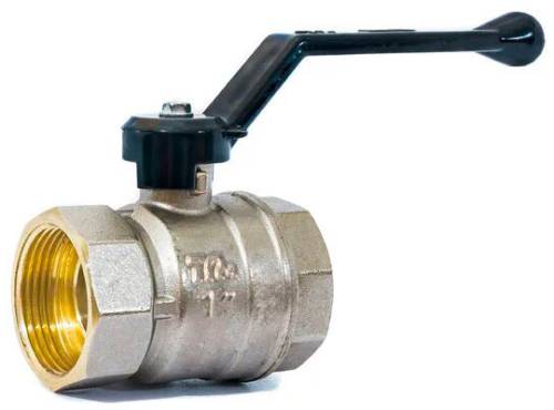 Кран шар. 1" г-г  рычаг, лат. ник. TeRma NEOS 32031