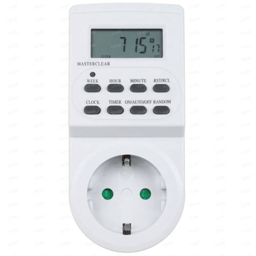 Таймер электронный Evology, TGE-2, LCD дисплей, цвет белый