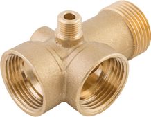 Соединитель Джилекс R5V, 5-ти выводной латунный для насоса, 1" x 1/4" х 80