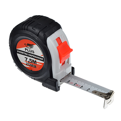 Рулетка 7,5м (25мм) карманная PLUS Рокот (FALCO )