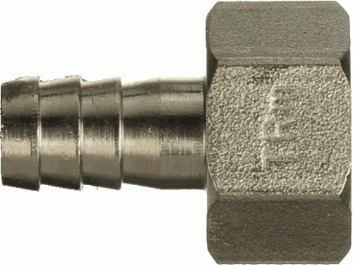 Переходник для резин. шланга  1/2" г - 12 мм,  ник.лат.,TRm 06232