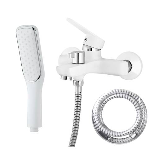 MELODIA Moderno White Смеситель для ванны D35мм, короткий излив, MDV35140_wt