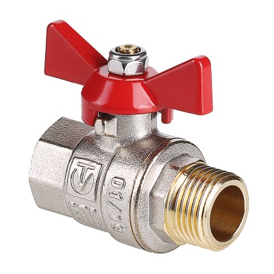 Кран шар. 1/2" г-ш  бант, лат. ник. VALTEC BASE