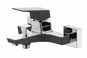 "ARGOTECH" 3505 GRANO NEW black Смеситель для ванны, хром/черный